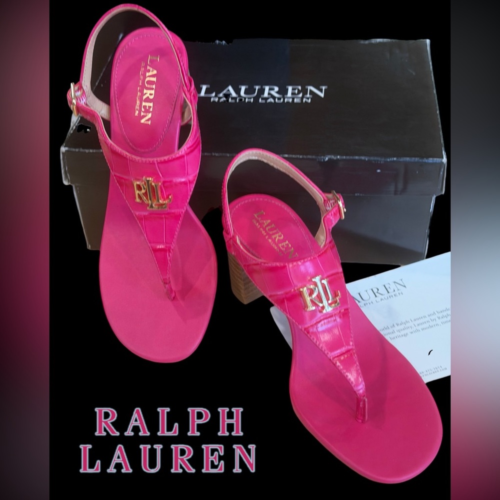 Lauren Ralph Lauren Westcott II
Heel Sandal Thong Size 6 NEW IN BOX!